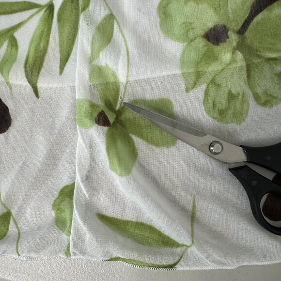 Vintage Y2K Halter Dress Juniors Small White Green Floral Fairy Babydoll Party - Picture 9 of 10